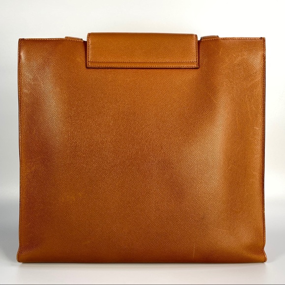 Authentic Vintage Bvlgari XLarge Leather Tote - Picture 3 of 16